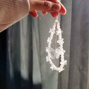 Strap Phone Kupu Kupu Kristal