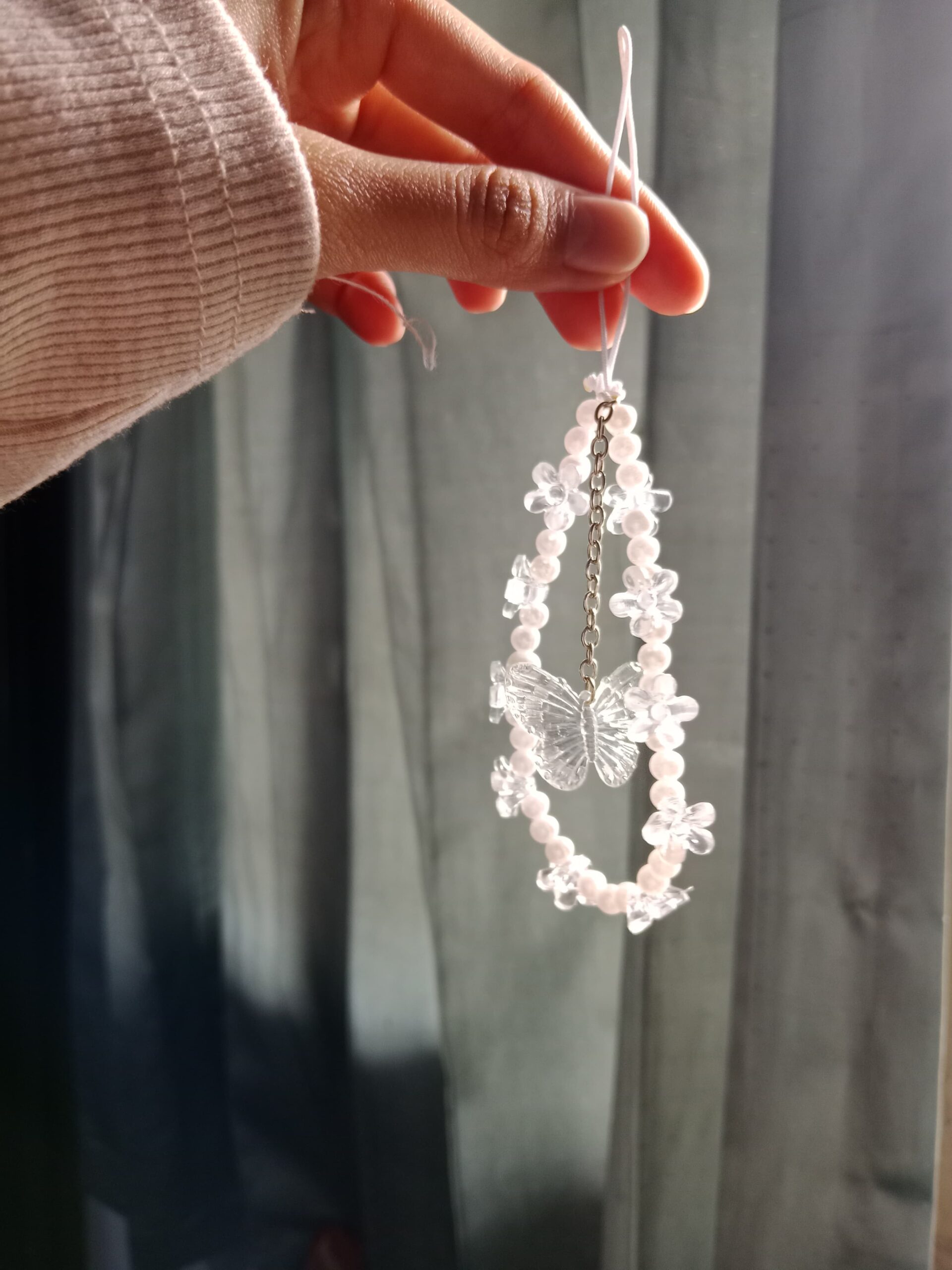 Strap Phone Kupu Kupu Kristal